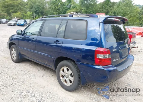 2005 Toyota Highlander V6 z USA, uszkodzony, nr VIN JTEEP21A250093658